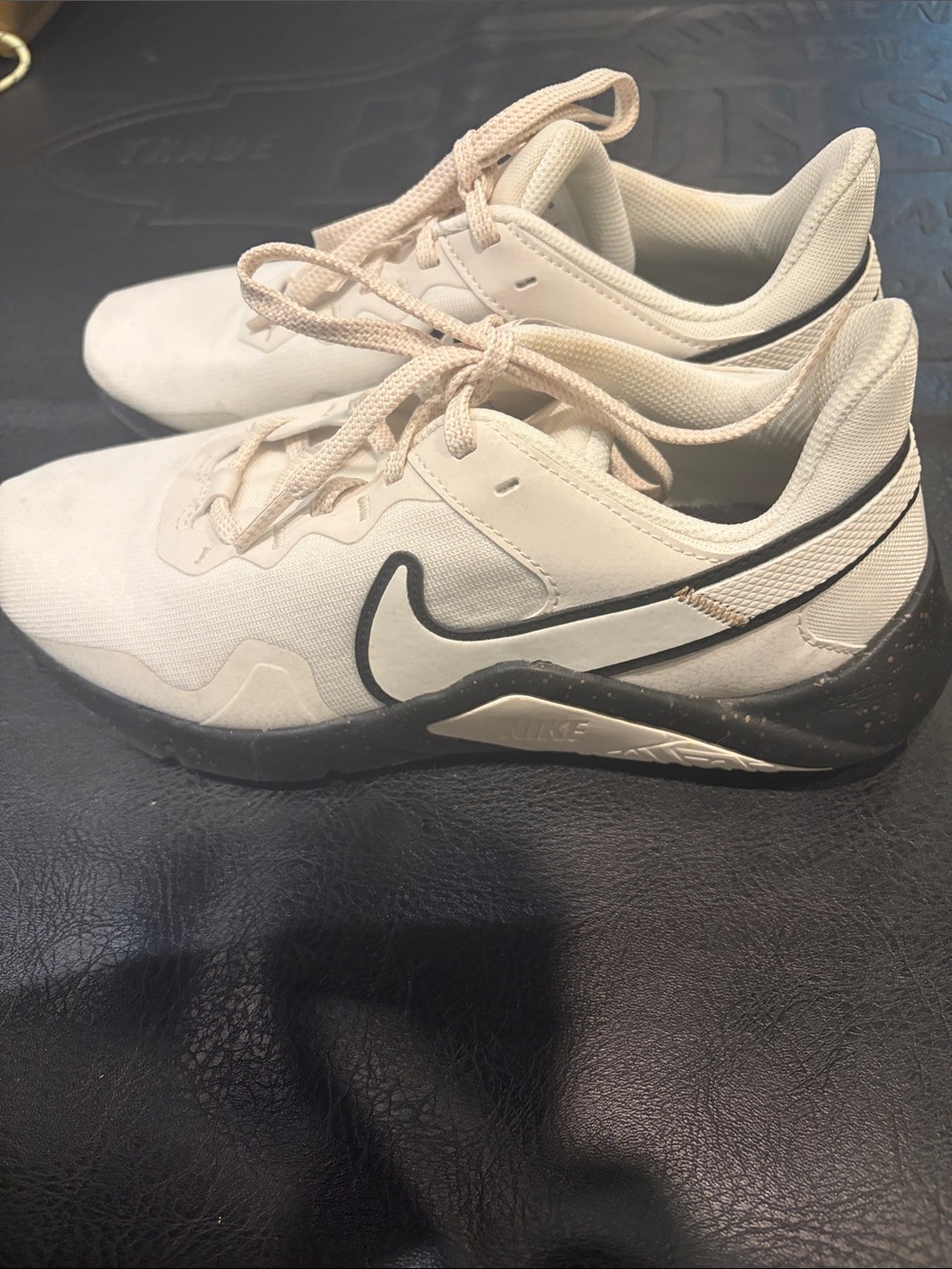 Nike Beige and Black Low-Top Training Shoes Women’s 8